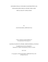 Exploring female consumer color perception and purchasing behaviors of apparel when using virtual reality applications
