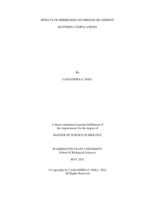 Effects of herbicides on Oregon silverspot butterfly populations