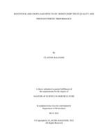 Rootstock and crop load effects on 'Honeycrisp' fruit quality and photosynthetic performance