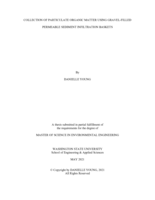 Collection of particulate organic matter using gravel-filled permeable sediment infiltration baskets