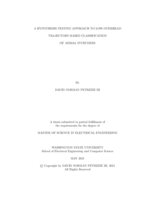A hypothesis-testing approach to low-overhead trajectory-based classification of aerial intruders