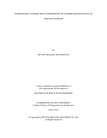Paper-based cationic isotachophoretic platform for detection of disease markers