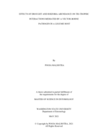 Effects of drought and rhizobia abundance on tri-trophic interactions mediated by a vector-borne pathogen in a legume host