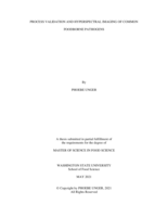 Process validation and hyperspectral imaging of common foodborne pathogens