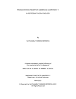 Progesterone receptor membrane component 1 in reproductive physiology