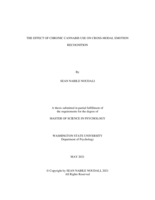 The effects of chronic cannabis use on cross-modal emotion recognition