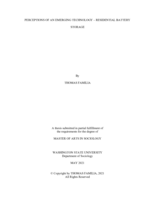Perceptions of an emerging technology: Residential battery storage
