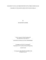 Use of recycled glass fiber reinforced polymer in mortar and tailoring of transition zones with nanomaterials