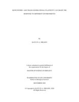 Both within- and trans-generational plasticity can shape the response to different environments