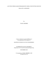 A suction stress-based probabilistic model for wetting induced shallow landslides