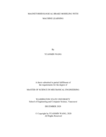 Magnetorheological brake modeling with machine learning