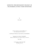 Improving the restoration strategy of transmission system under windstorm