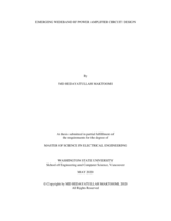 Emerging wideband RF power amplifier circuit design