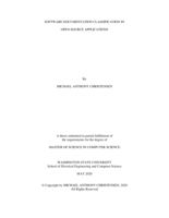 Software documentation classification in open-source applications