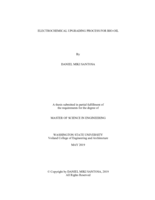 Electrochemical upgrading process for bio-oil