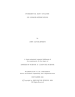 Incremental taint analysis of Android applications