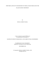 WEPP simulation of water erosion on cereal grain cropland in the inland Pacific Northwest