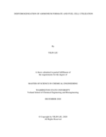 Dehydrogenation of ammonium formate and fuel cell utilization