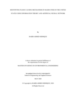 Identifying flood causing mechanisms in major cities in the United States using information theory and artificial neural network