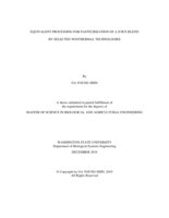 Equivalent processing for pasteurization of a juice blend by selected nonthermal technologies