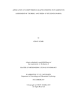Application of computerized adaptive testing to Washington Assessment of the Risks and Needs of Students (WARNS)