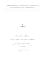 Large-eddy simulations of atmospheric flows over idealized and realistic double-hill terrain in the WRF model