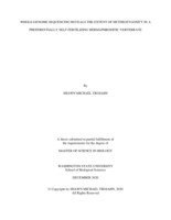 Whole-genome sequencing reveals the extent of heterozygosity in a preferentially self-fertilizing hermaphroditic vertebrate