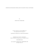 Improved knowledge distillation for deep neural networks