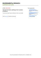 Aerosol formation pathways from aviation emissions