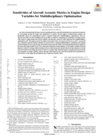 Sensitivities of Aircraft Acoustic Metrics to Engine Design Variables for Multidisciplinary Optimization