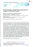 Permuted proper orthogonal decomposition for analysis of advecting structures