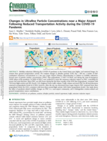 Changes in Ultrafine Particle Concentrations near a Major Airport Following Reduced Transportation Activity during the COVID-19 Pandemic
