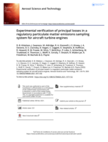 Experimental verification of principal losses in a regulatory particulate matter emissions sampling system for aircraft turbine engines