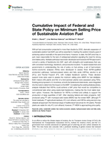 Cumulative Impact of Federal and State Policy on Minimum Selling Price of Sustainable Aviation Fuel
