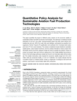 Quantitative Policy Analysis for Sustainable Aviation Fuel Production Technologies