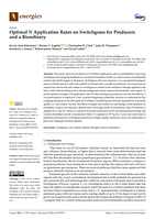 Optimal N Application Rates on Switchgrass for Producers and a Biorefinery