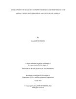 DEVELOPMENT OF MEASURES TO IMPROVE DESIGN AND PERFORMANCE OF ASPHALT MIXES INCLUDING HIGH AMOUNTS OF RAP AND RAS