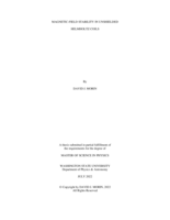 Magnetic-Field Stability in Unshielded Helmholtz Coils