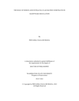 THE ROLE OF REDOX AND EXTRACELLULAR MATRIX SUBSTRATES IN SLEEP/WAKE REGULATION