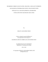 THE HIDDEN CURRICULUM OF DATING: CREATING A SEXUALITY INTERESTS AND SOURCES OF INFORMATION SURVEY FOR STUDENTS WITH INTELLECTUAL AND DEVELOPMENTAL DISABILITIES IN INCLUSIVE POST-SECONDARY EDUCATION