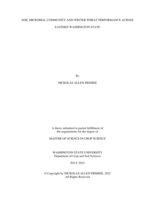 SOIL MICROBIAL COMMUNITY AND WINTER WHEAT PEFORMANCE ACROSS EASTERN WASHINGTON STATE