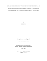 Revealing the strength of eWOM intentions in environmental CSR advertising campaign on Instagram: The role of regulatory focus message, self-construal, and number of followers