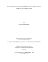 Automated Pruning Decisions in Dormant Sweet Cherry Canopies using Instance Segmentation