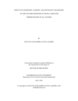 Effects of Geometric, Damping, and Boundary Parameters on the Dynamic Response of Cross-Laminated Timber Rocking Wall Systems