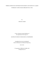 THERMAL RESISTANCE NETWORK FOR THE DESIGN AND TESTING OF A LIQUID HYDROGEN VAPOR COOLED SHIELDED FUEL TANK