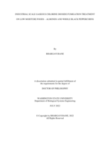 INDUSTRIAL SCALE GASEOUS CHLORINE DIOXIDE FUMIGATION TREATMENT  ON LOW MOISTURE FOODS – ALMONDS AND WHOLE BLACK PEPPERCORNS