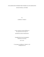 An Examination of Predictors of Rising Jail Incarceration in Rural Counties