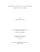 ADVANCEMENTS IN THE APPLICATION OF SOL-GEL CHEMISTRY AS SURROGATE NUCLEAR DEBRIS