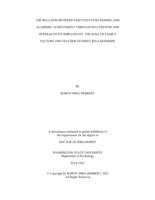The Relation Between Executive Functioning and Academic Achievement Through Inattention and Hyperactivity/Impulsivity: The Role of Family Factors and Teacher-Student Relationships