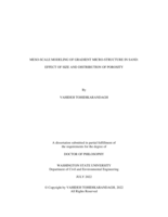 MESO-SCALE MODELING OF GRADIENT MICRO-STRUCTURE IN SAND:  EFFECT OF SIZE AND DISTRIBUTION OF POROSITY